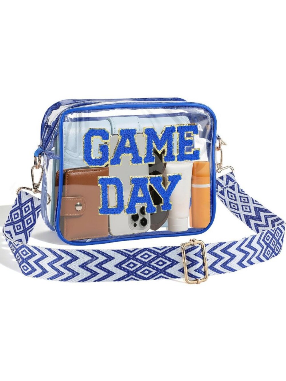 Clear Stadium Approved Bag | Small Crossbody Purse for Game Day, Festivals
